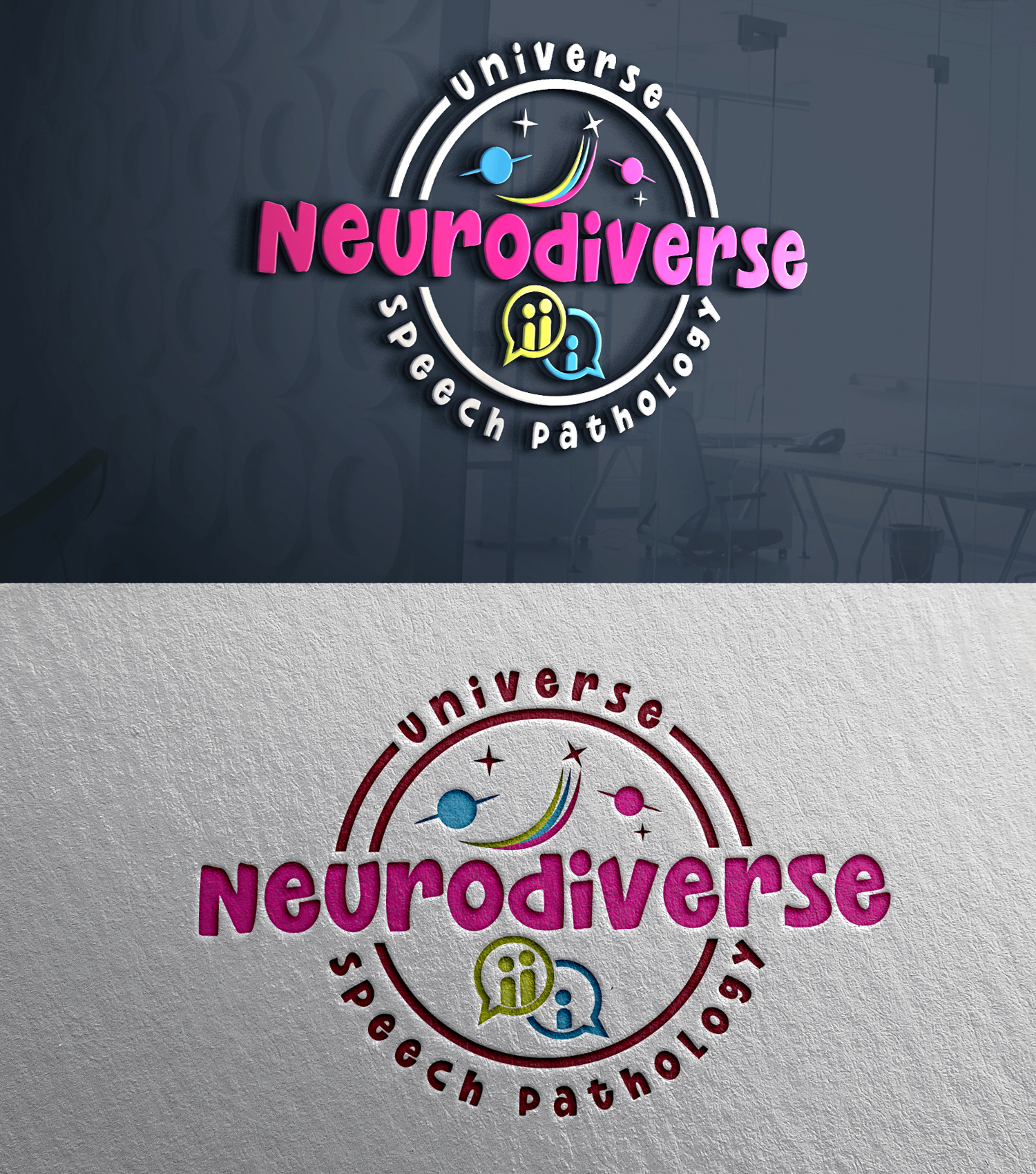 Design de Logo par 24ksunny pour Neurodiverse Universe Speech Pathology | Design #34154081