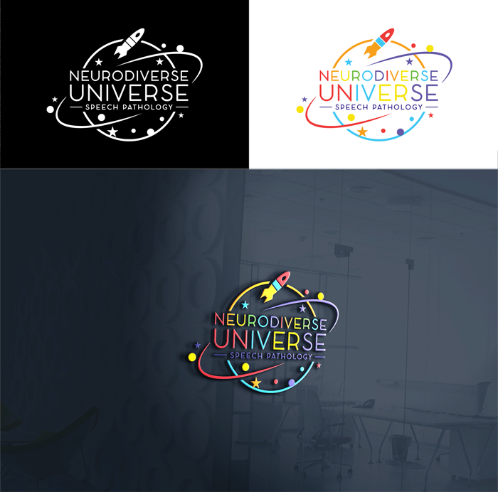 Logo Design by RA-bica for Neurodiverse Universe Speech Pathology | Design #34157807