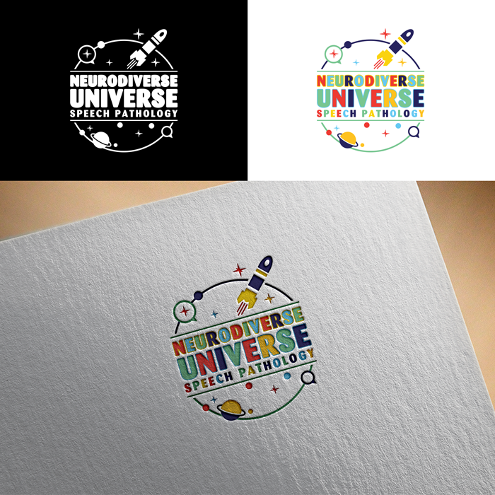 Logo Design by RA-bica for Neurodiverse Universe Speech Pathology | Design #34157808