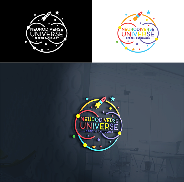 Logo Design by RA-bica for Neurodiverse Universe Speech Pathology | Design #34162166