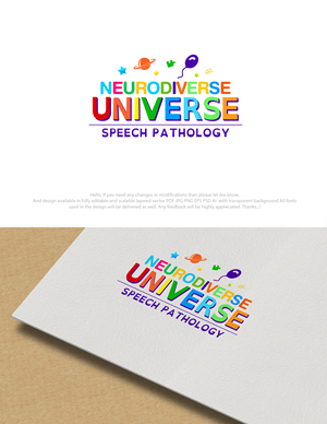Logo Design by Alamin7230 for Neurodiverse Universe Speech Pathology | Design: #34156182