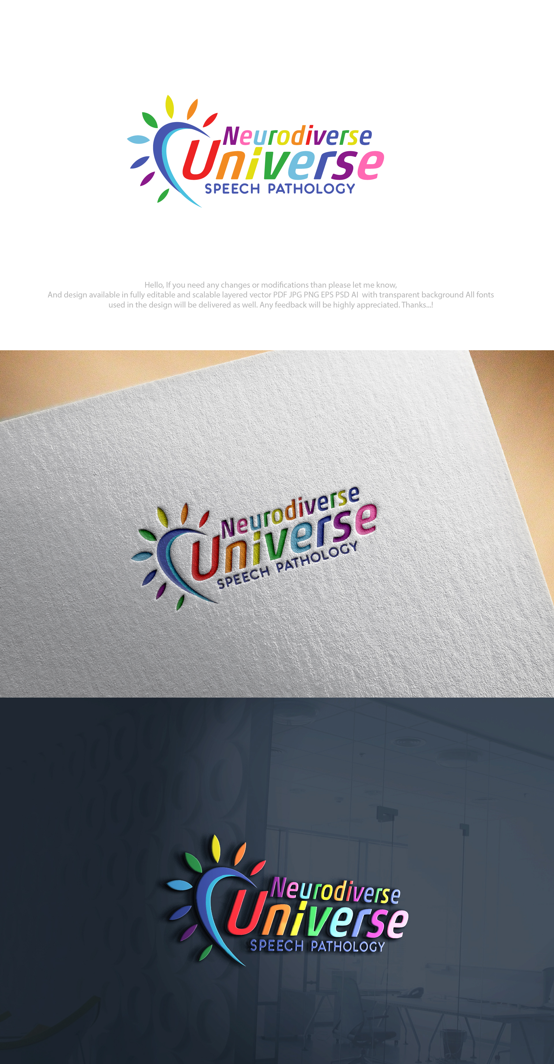 Logo Design by Alamin7230 for Neurodiverse Universe Speech Pathology | Design #34160891