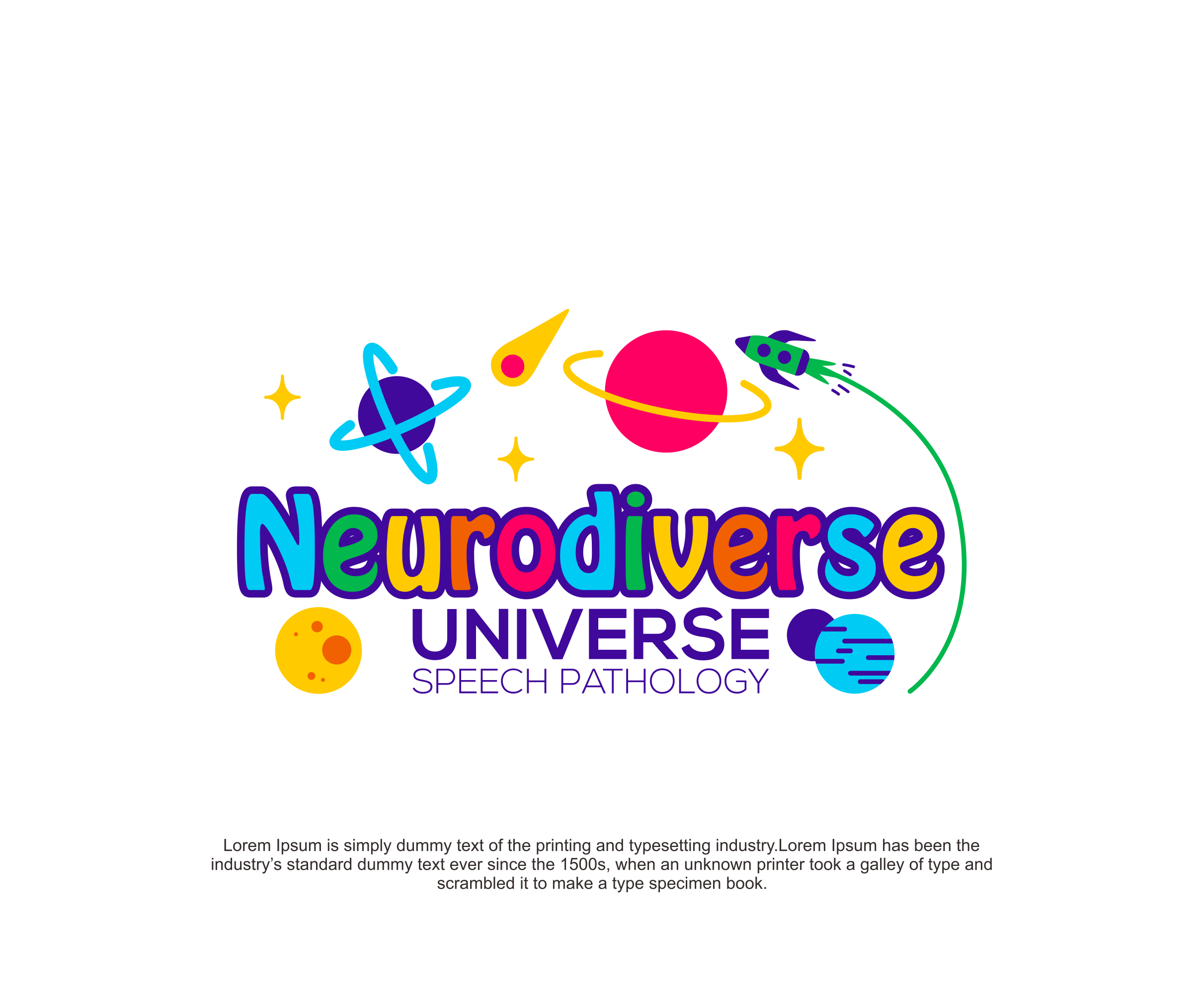 Logo Design by Apache Kretek for Neurodiverse Universe Speech Pathology | Design #34163900