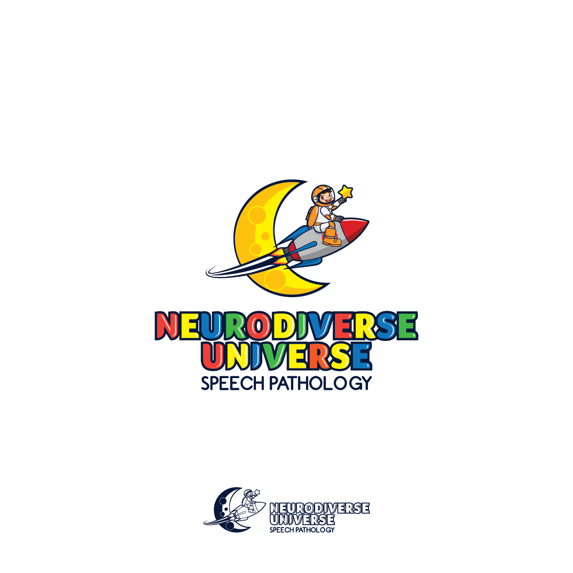 Logo Design by sansan for Neurodiverse Universe Speech Pathology | Design #34182310
