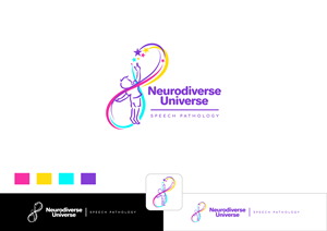 Logo Design by ~idiaz~ for Neurodiverse Universe Speech Pathology | Design: #34201620