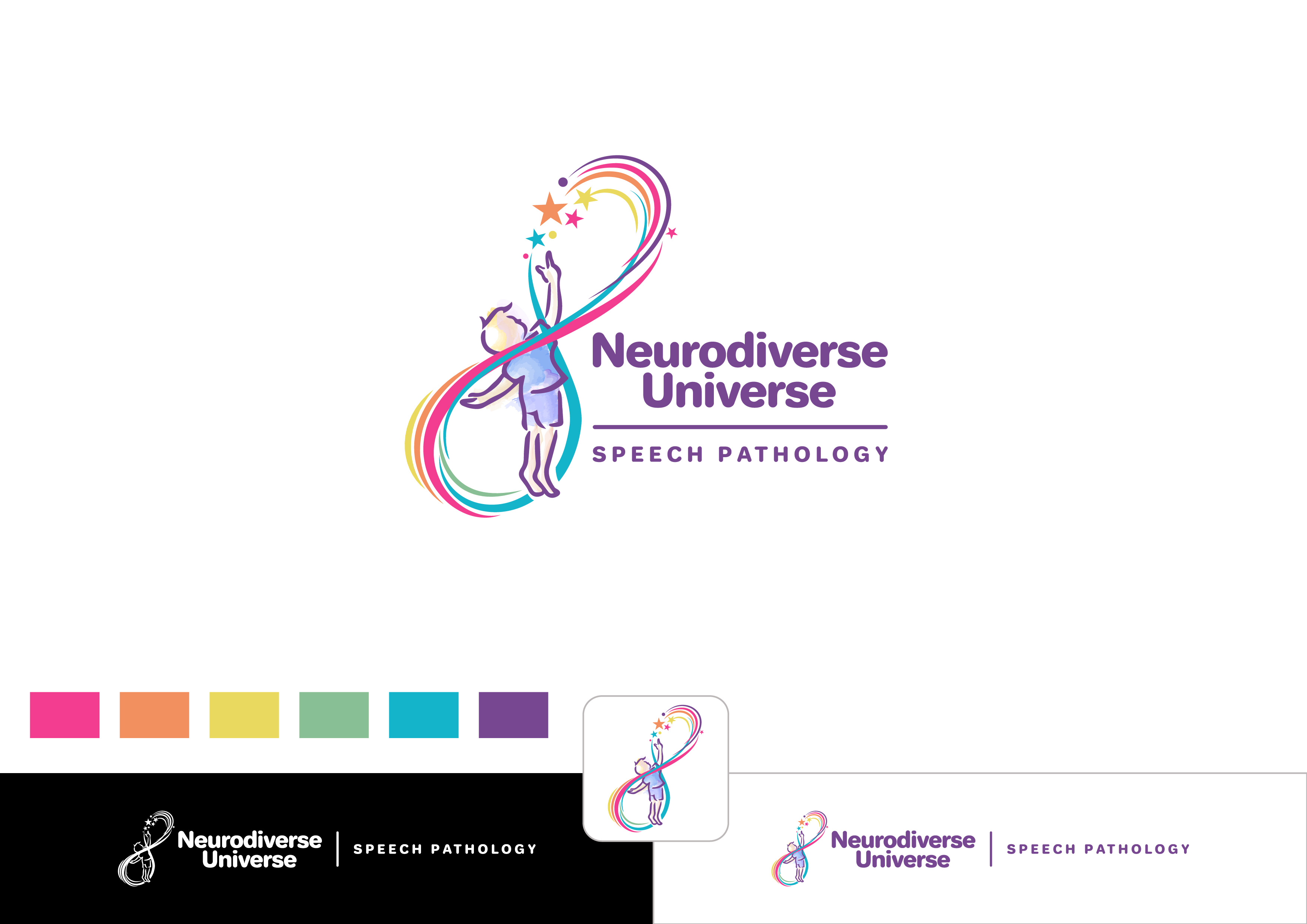 Logo Design by ~idiaz~ for Neurodiverse Universe Speech Pathology | Design #34204318