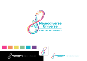 Logo Design by ~idiaz~ for Neurodiverse Universe Speech Pathology | Design: #34207524