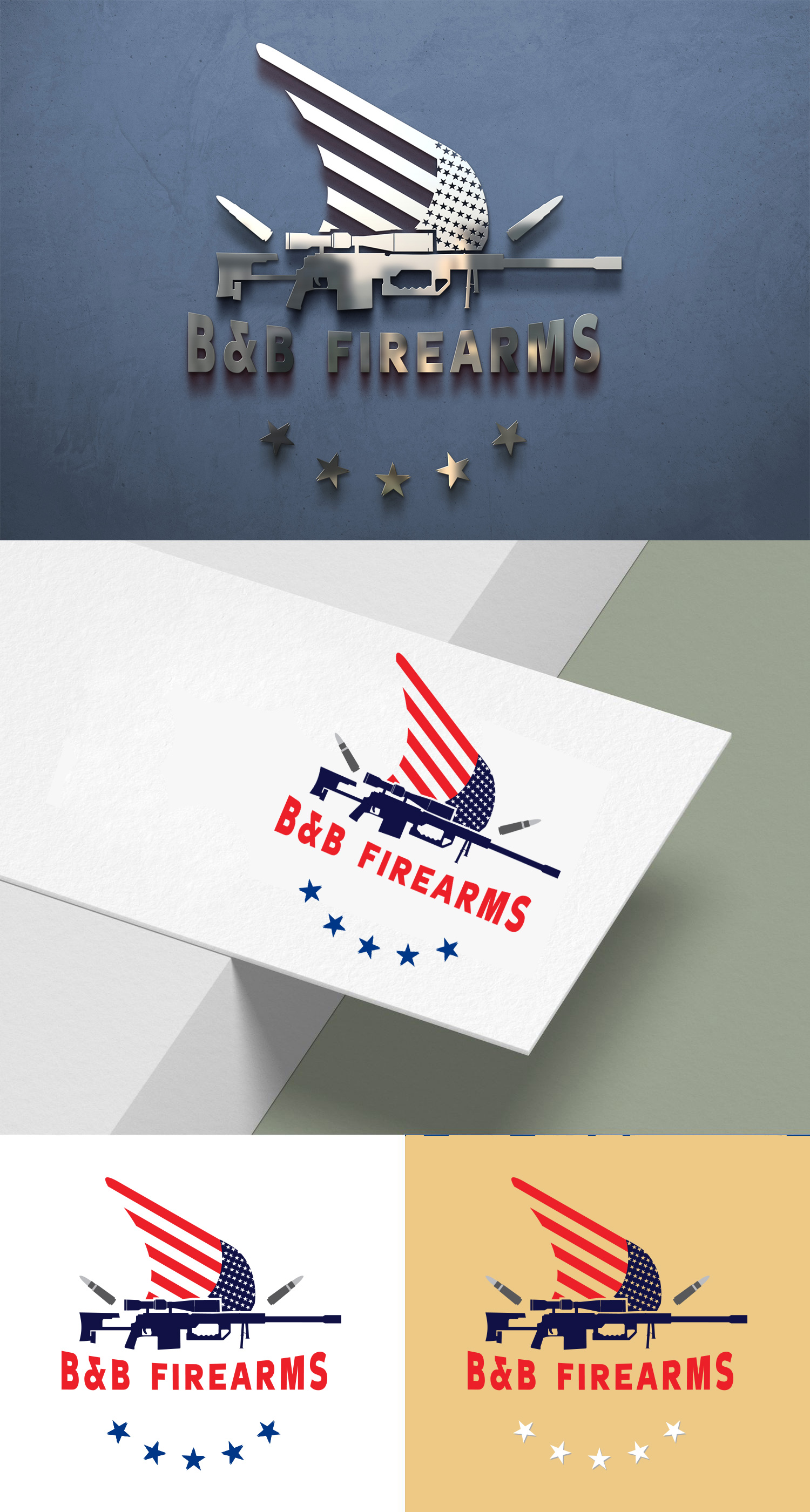 Logo Design by Wonderful design for B&B Firearms LLC | Design #34150969