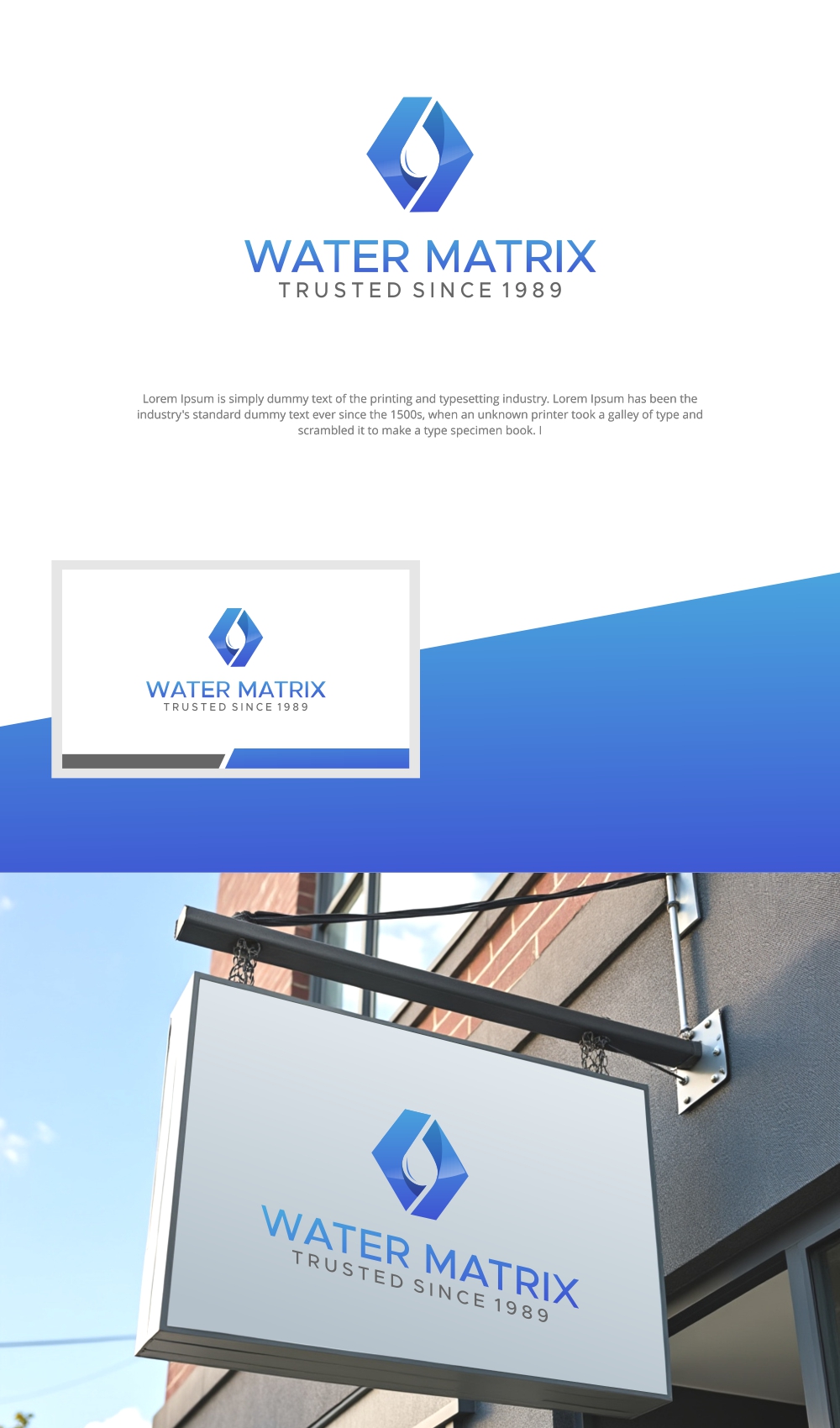 Diseño de Logo por Jenny para WATER MATRIX | Diseño #34171706