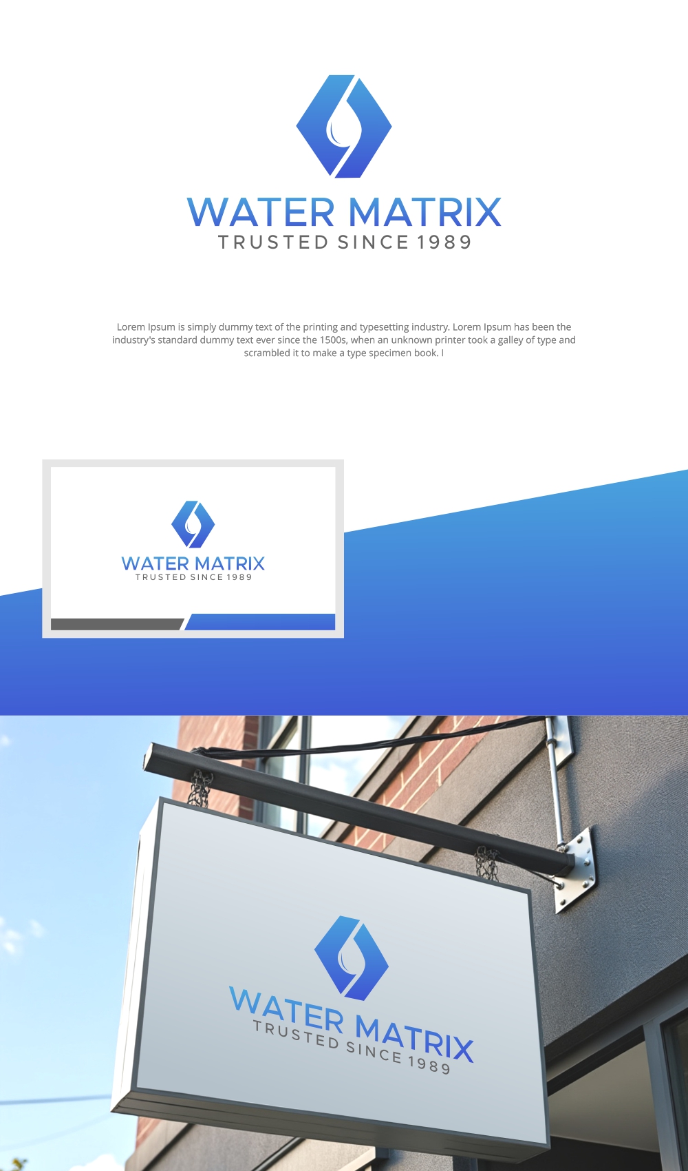 Diseño de Logo por Jenny para WATER MATRIX | Diseño #34171707