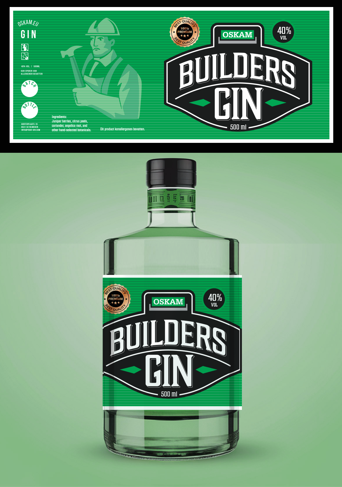 Label Design by aneskayirt for BOUWBEDRIJF OSKAM - BUNNIK B.V. | Design #34160858