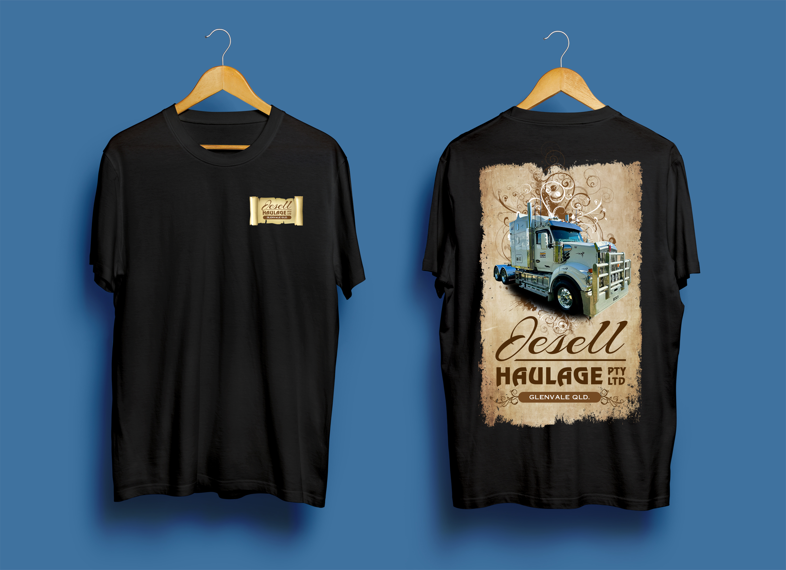 T-Shirt-Design von Sun Moon Graphic Designer für Jesell Haulage pty ltd | Design #34156363