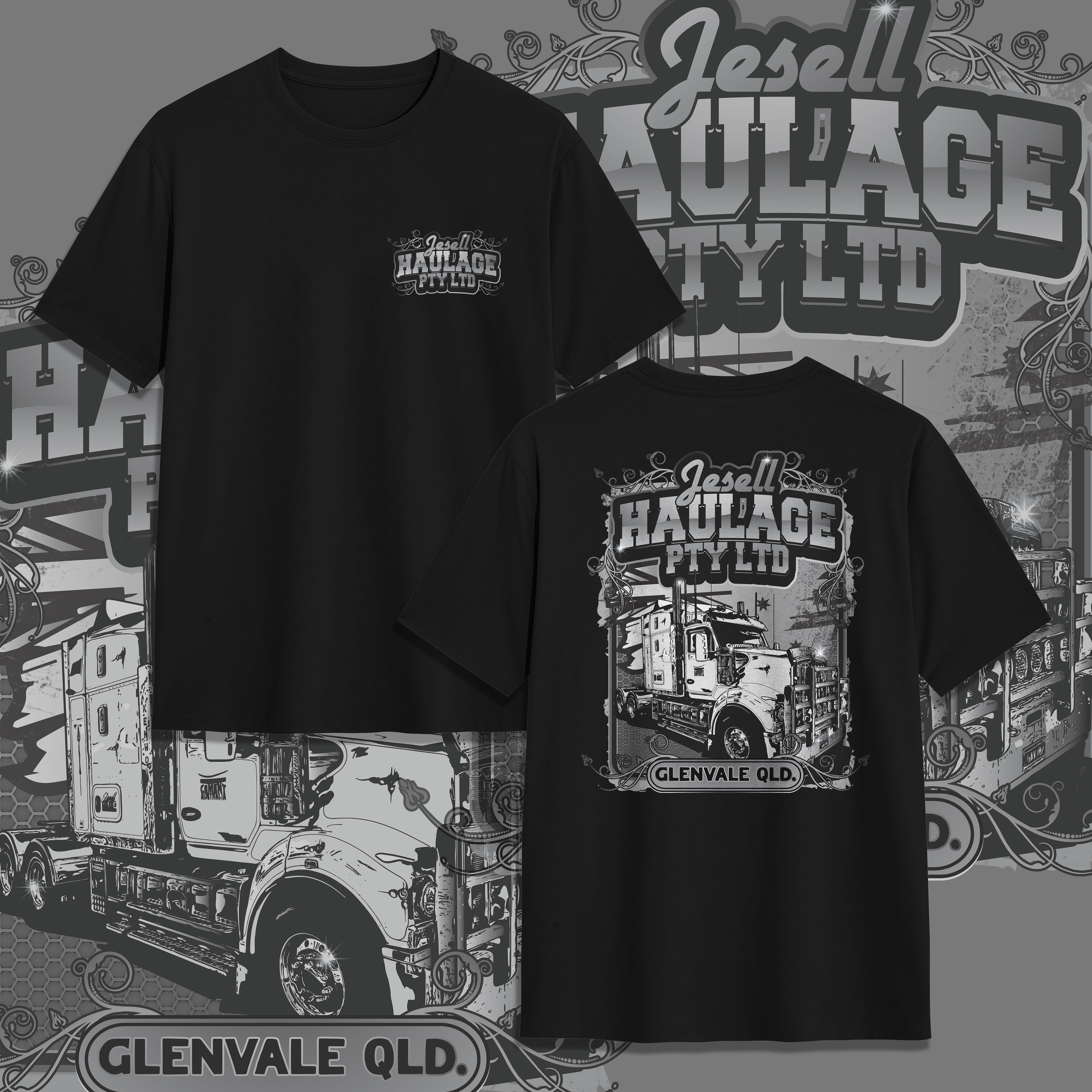 T-Shirt-Design von V FOUR Design für Jesell Haulage pty ltd | Design #34202107