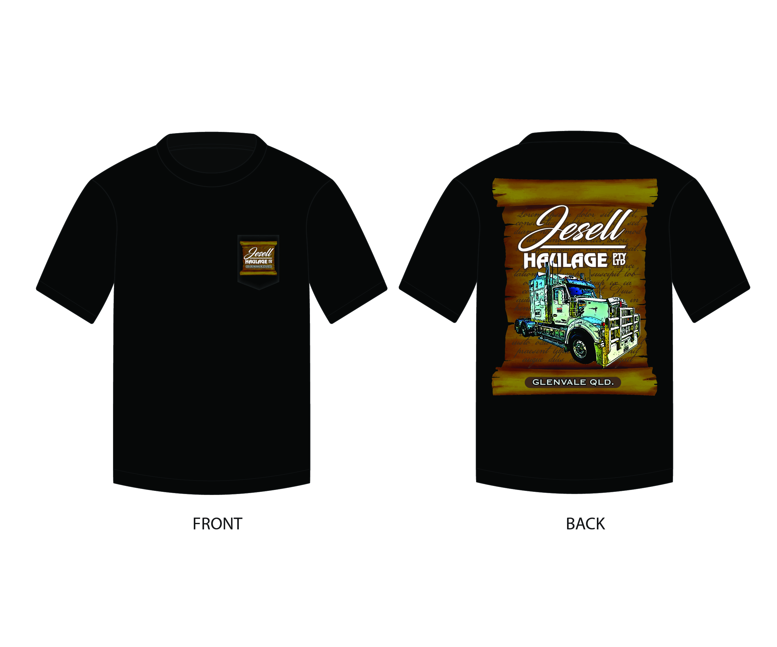 T-shirt Design by 4 4 for Jesell Haulage pty ltd | Design #34186914