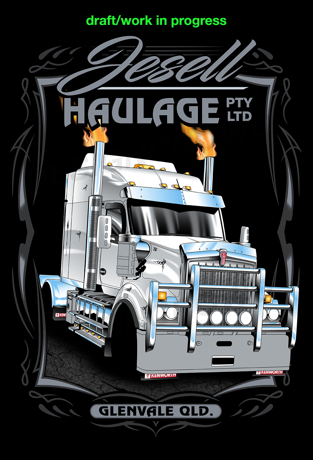 T-Shirt-Design von el_shekoo7 für Jesell Haulage pty ltd | Design #34193907