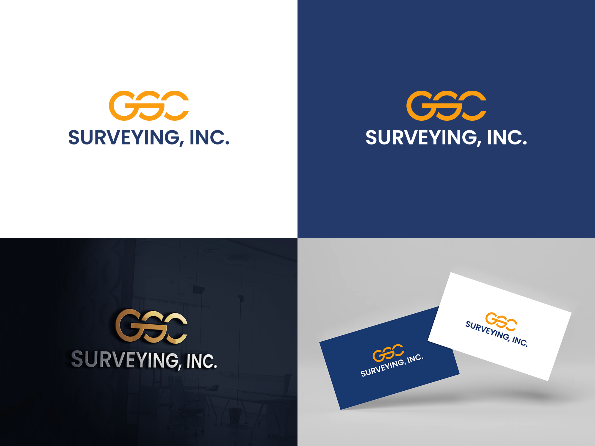 Logo Design by COLOUR CREATIVE for GSC Surveying, Inc. | Design #34180807