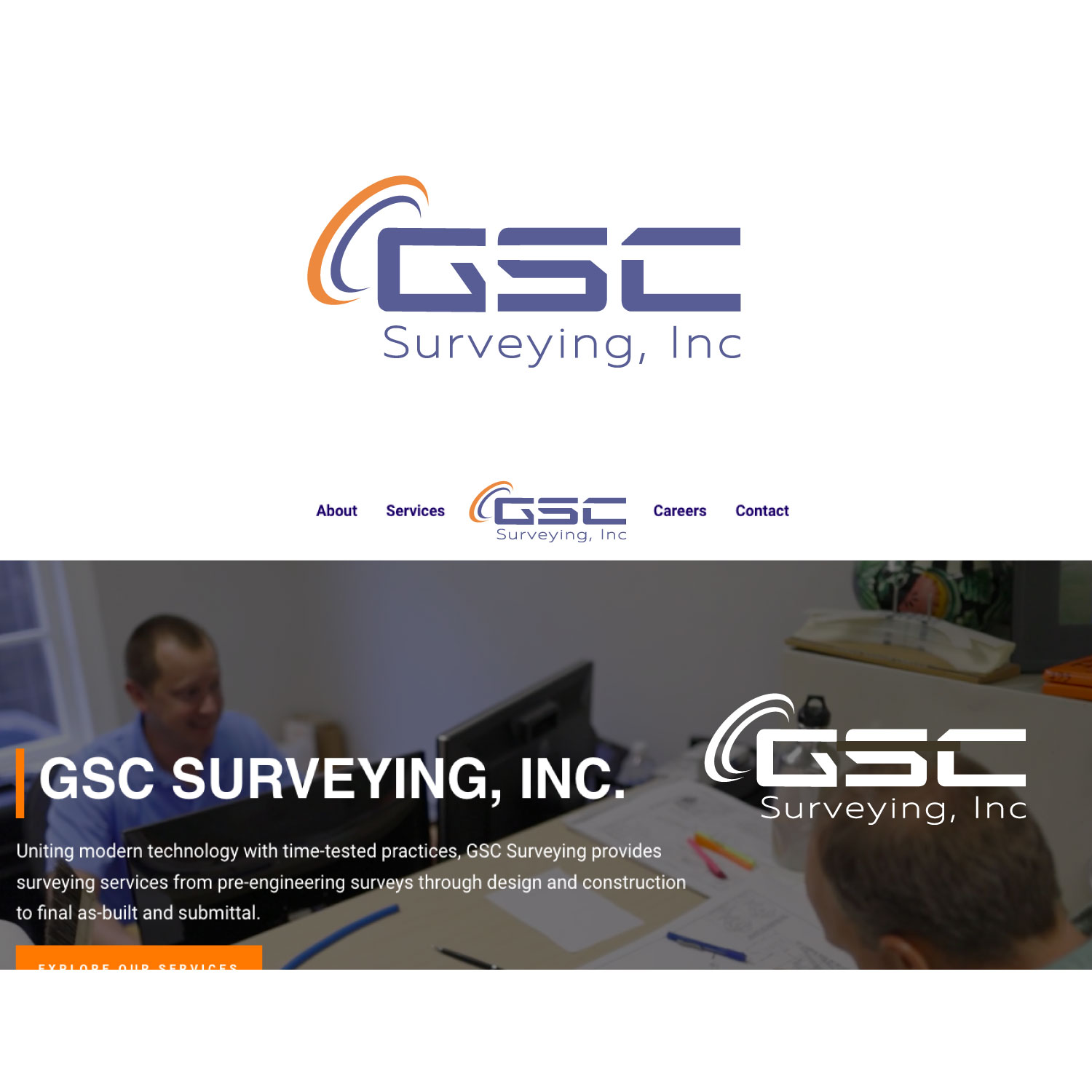 Logo-Design von Art_lv für GSC Surveying, Inc. | Design #34176039