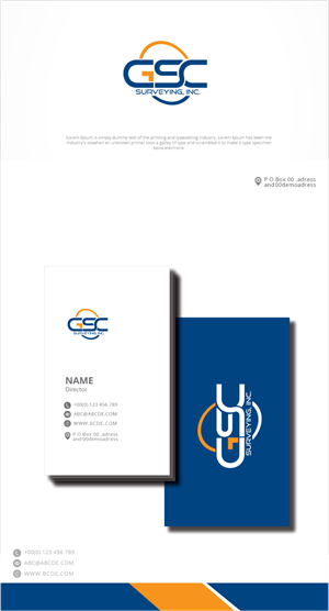 Logo Design by zebronicgraphic for GSC Surveying, Inc. | Design: #34157733