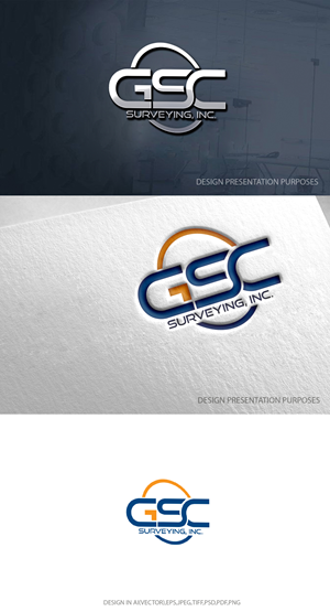 Logo Design by zebronicgraphic for GSC Surveying, Inc. | Design: #34157735