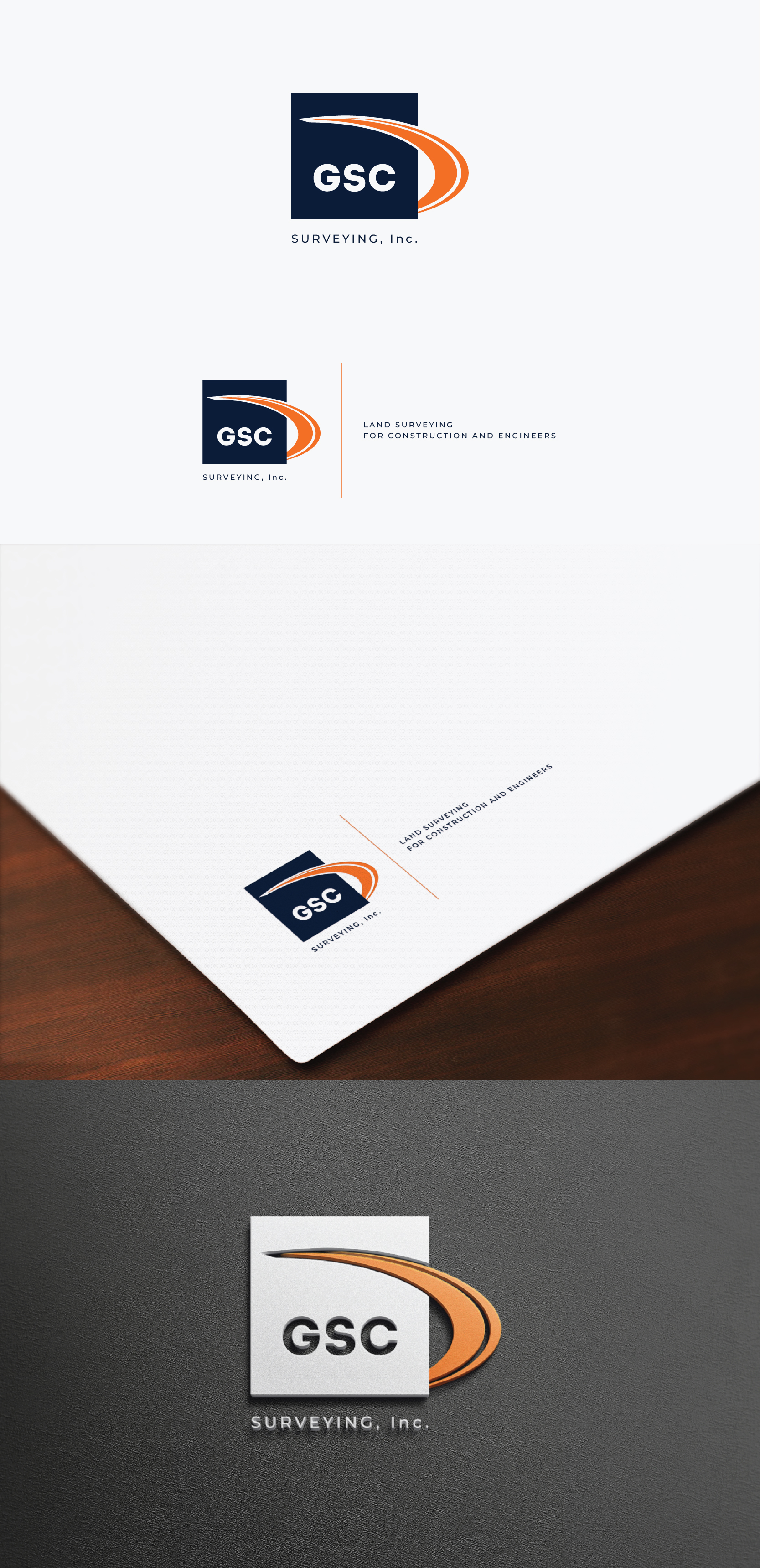 Logo Design by IMilenovic for GSC Surveying, Inc. | Design #34155488
