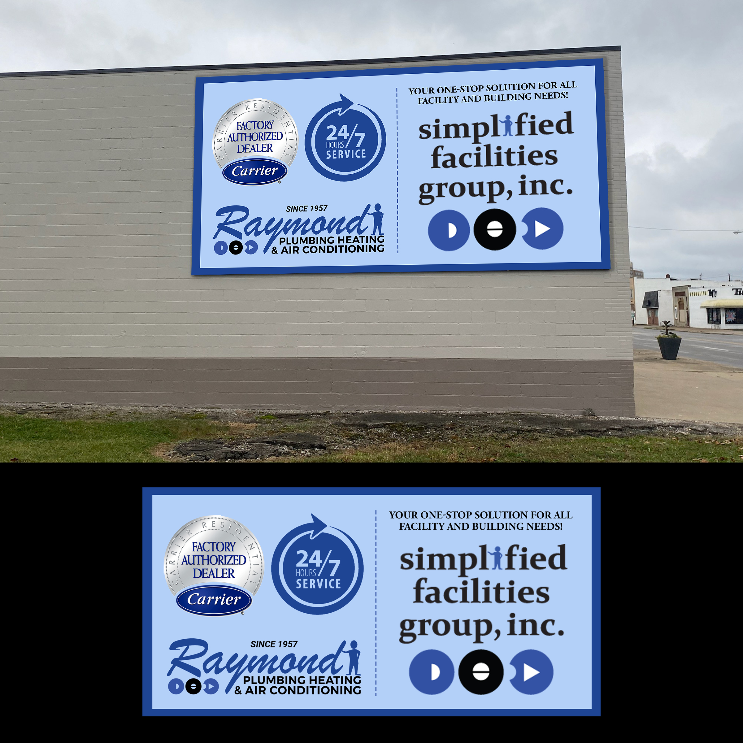Signage Design by Designers Hub for Simplified Facilities Group, Inc. | Design #34164651