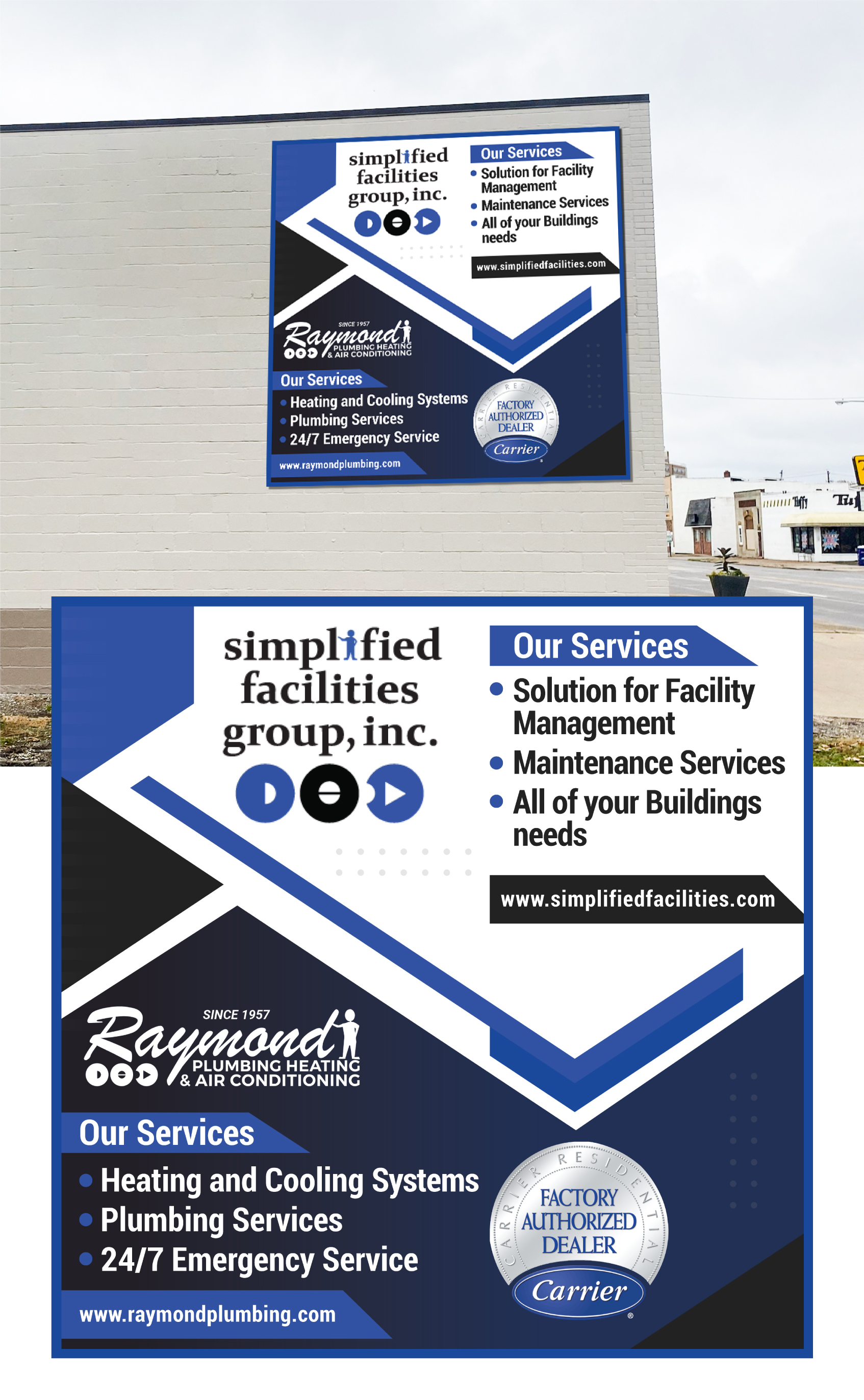 Signage Design by Impressive Designs for Simplified Facilities Group, Inc. | Design #34161945