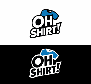 Oh, Shirt!  Logo for new heat press custom apparel bar company