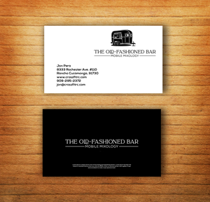 Mobile bartending service in a renovated horse trailer. The Old-Fashioned Bar, needs a logo design