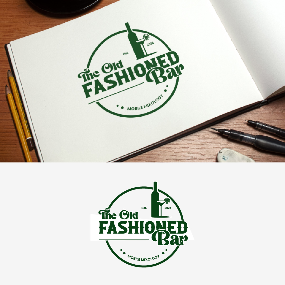 Logo Design by fly  design for The Old-Fashioned Bar | Design #34181967