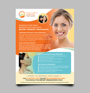 Flyer Design by Sun Moon Graphic Designer for four lakes dental | Design: #34187675
