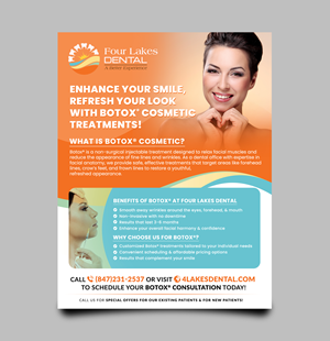 Flyer Design by Sun Moon Graphic Designer for four lakes dental | Design: #34201527