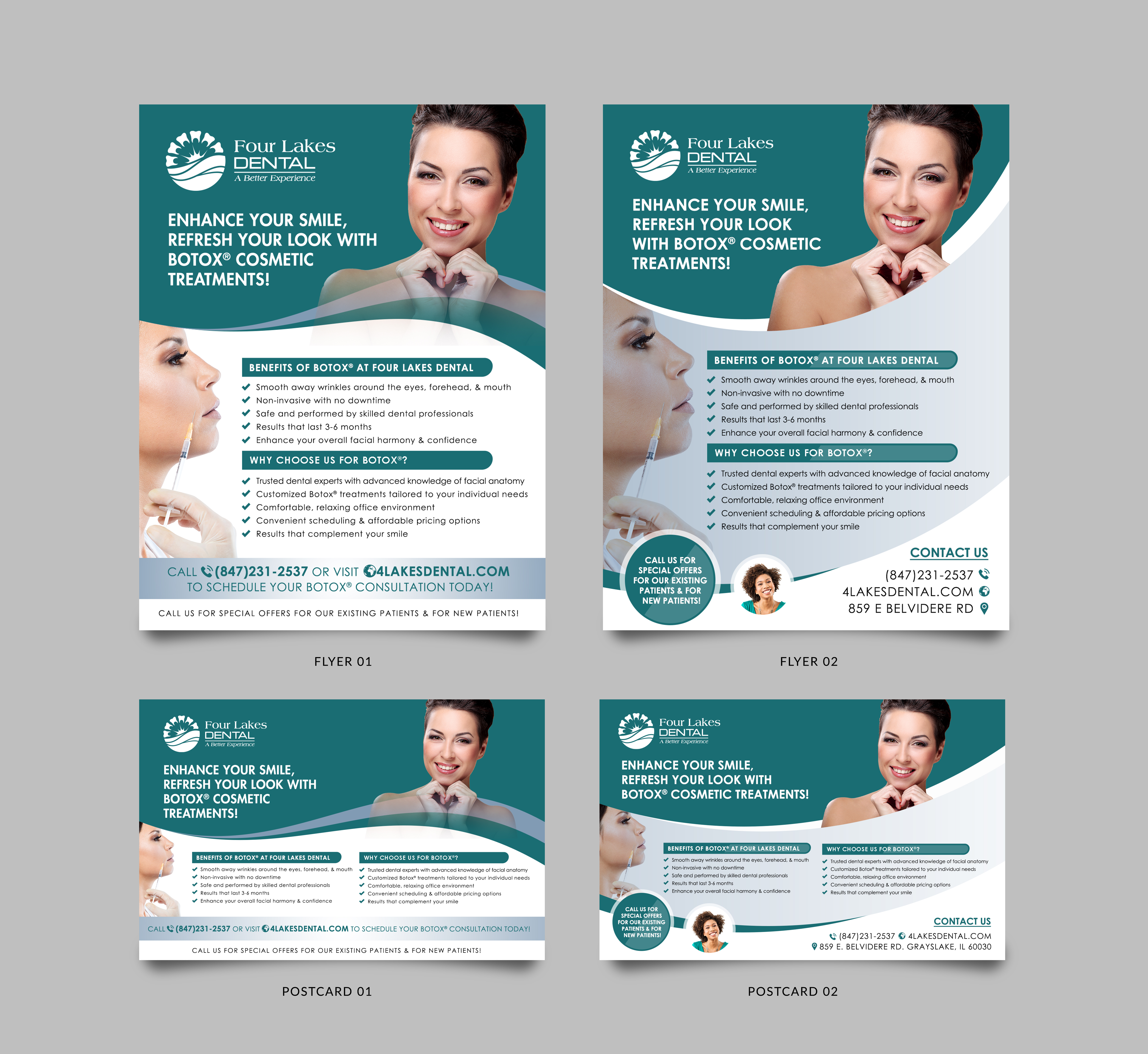 Flyer Design by Sun Moon Graphic Designer for four lakes dental | Design #34214024