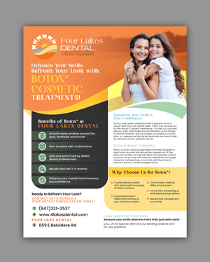 Flyer Design by debdesign for four lakes dental | Design: #34186875