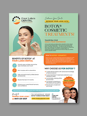 Flyer Design by debdesign for four lakes dental | Design: #34187288