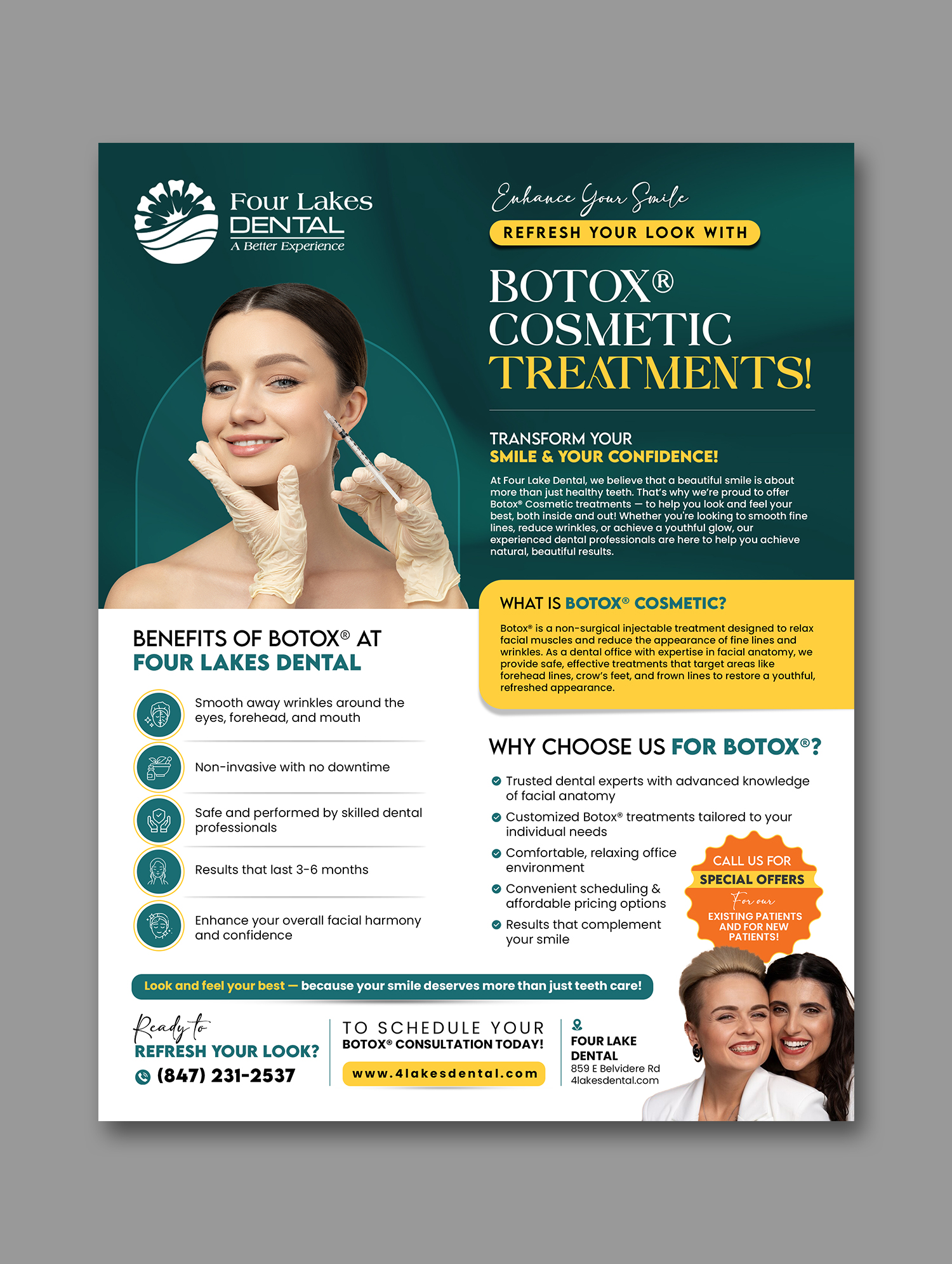 Flyer Design by debdesign for four lakes dental | Design #34187290