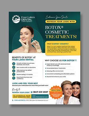 Flyer Design by debdesign for four lakes dental | Design: #34201234