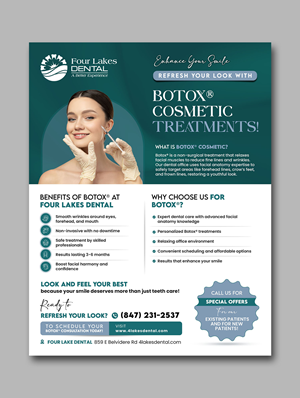 Flyer Design by debdesign for four lakes dental | Design: #34214465