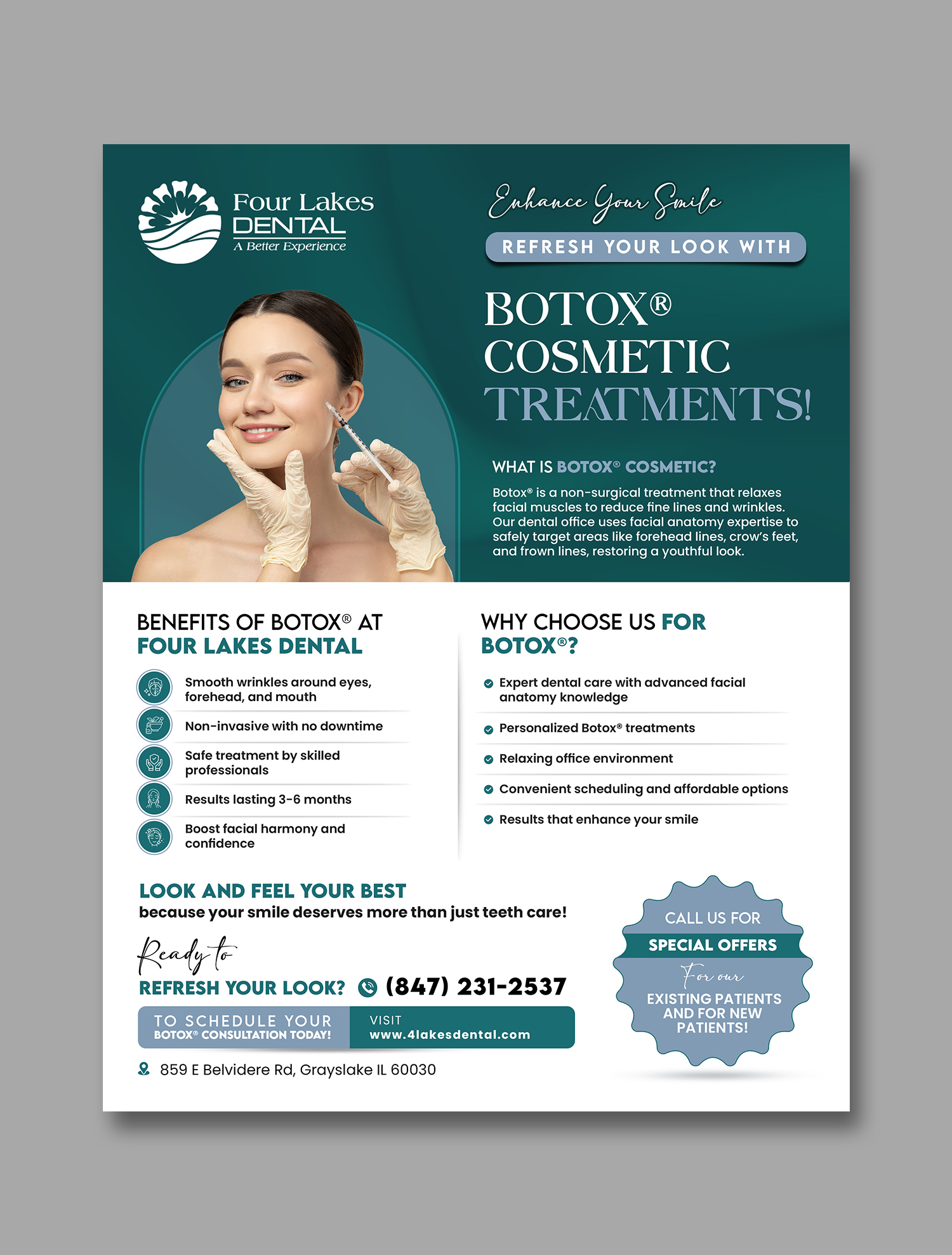 Flyer Design by debdesign for four lakes dental | Design #34234956