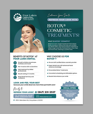 Flyer Design by debdesign for four lakes dental | Design: #34263885