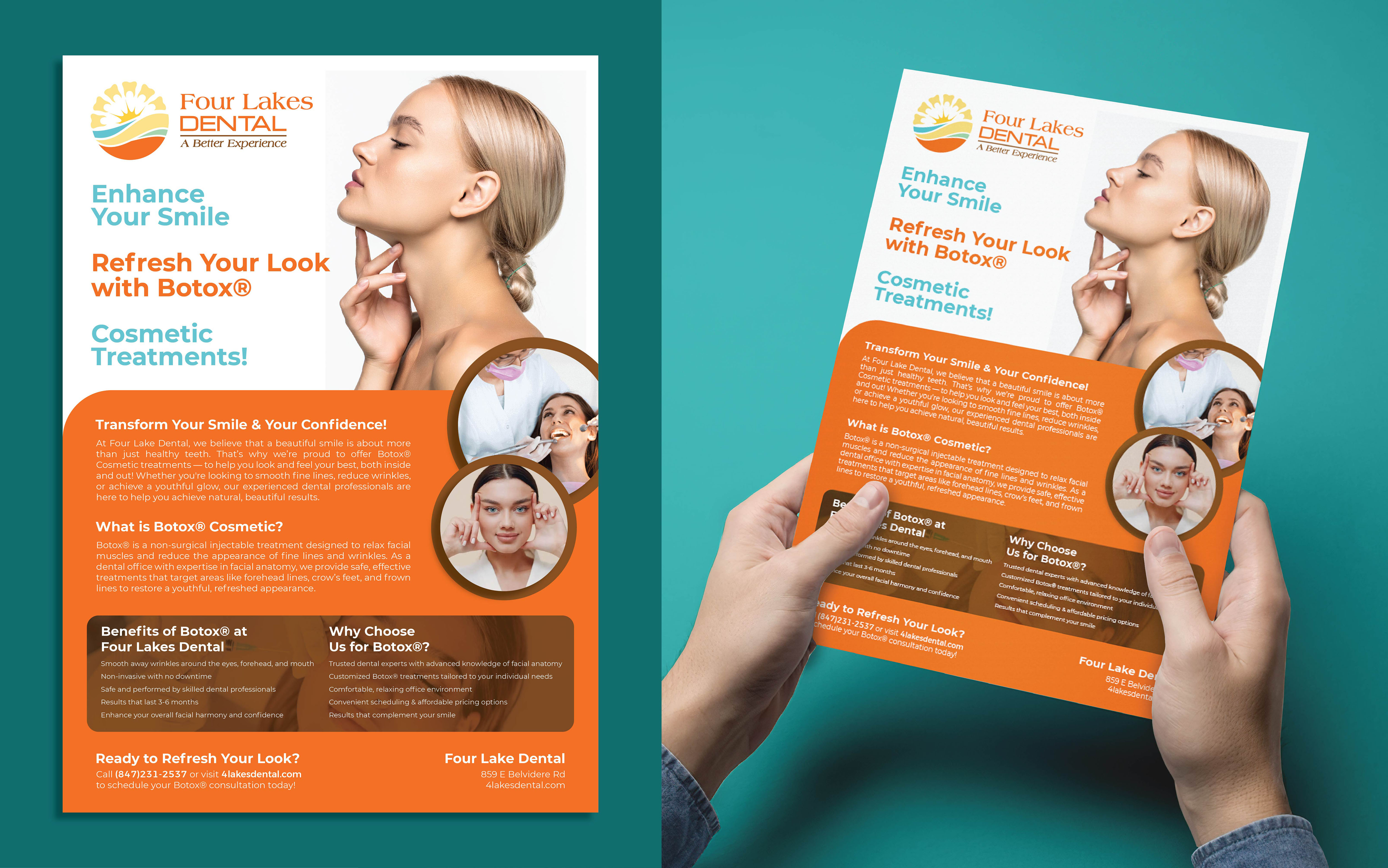 Flyer Design by 3Guys for four lakes dental | Design #34192330
