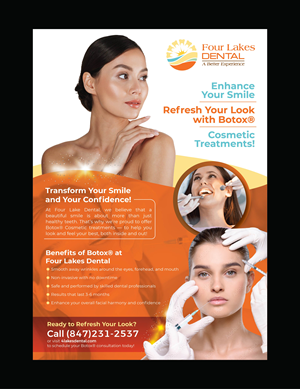 Flyer Design by 3Guys for four lakes dental | Design: #34207134