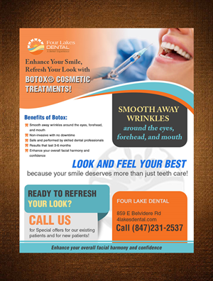 Flyer Design by crazy creation for four lakes dental | Design: #34207696