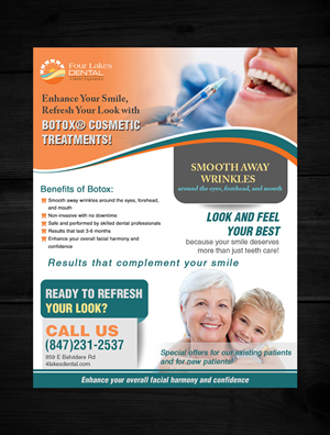 Flyer Design by crazy creation for four lakes dental | Design: #34219228