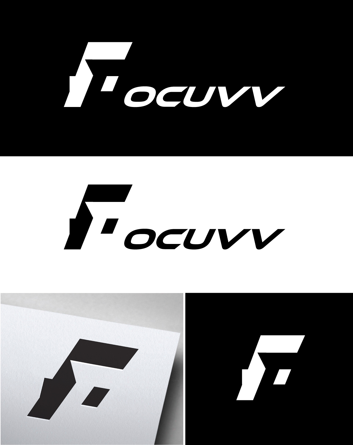 Logo Design by Om Namah Shivay for Focuvv Fightwear | Design #34190575