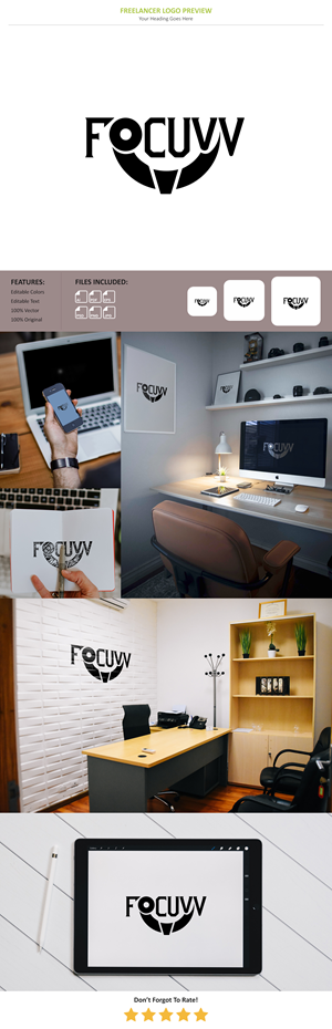 Logo Design by VectorForge for Focuvv Fightwear | Design: #34188486
