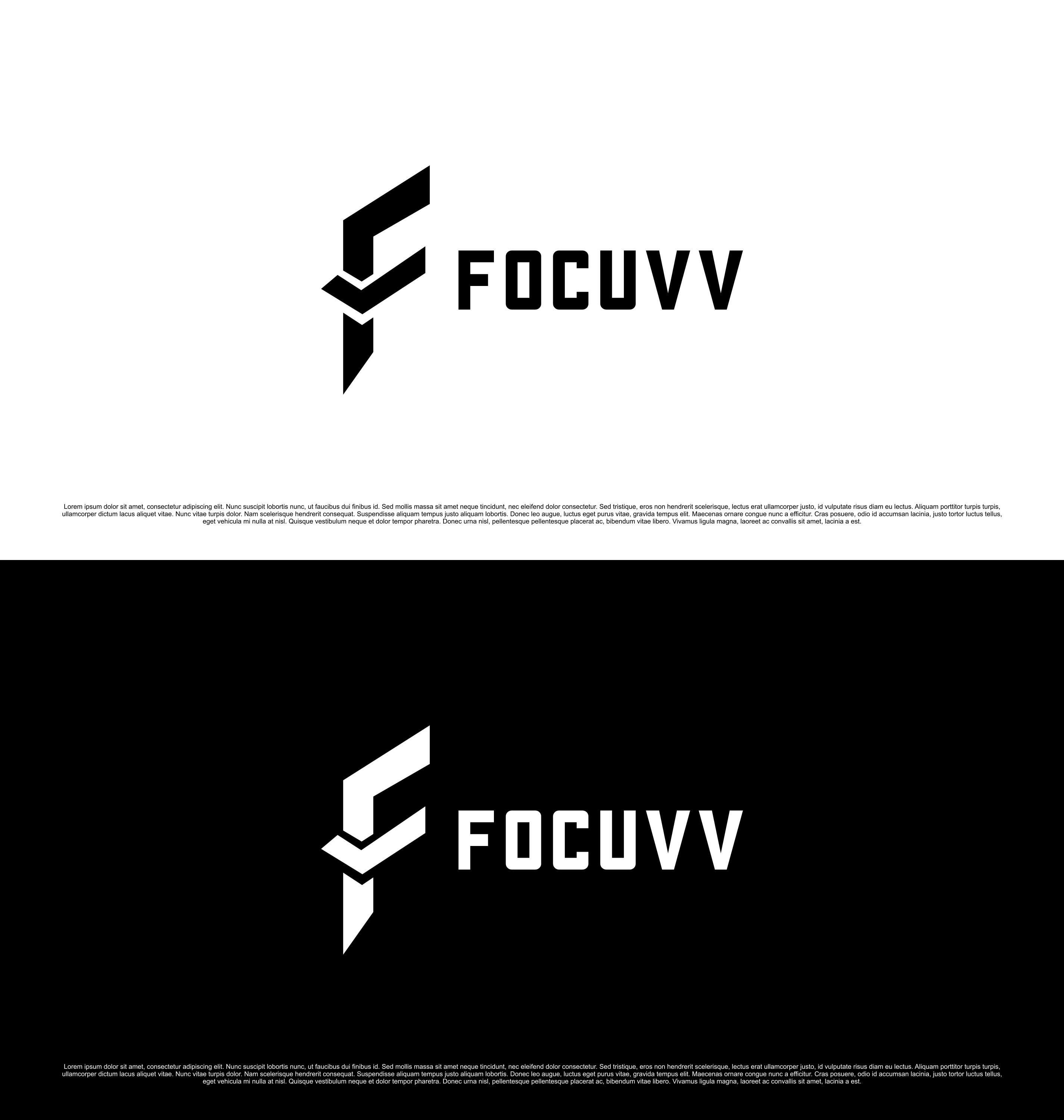 Logo Design by saesean for Focuvv Fightwear | Design #34196659