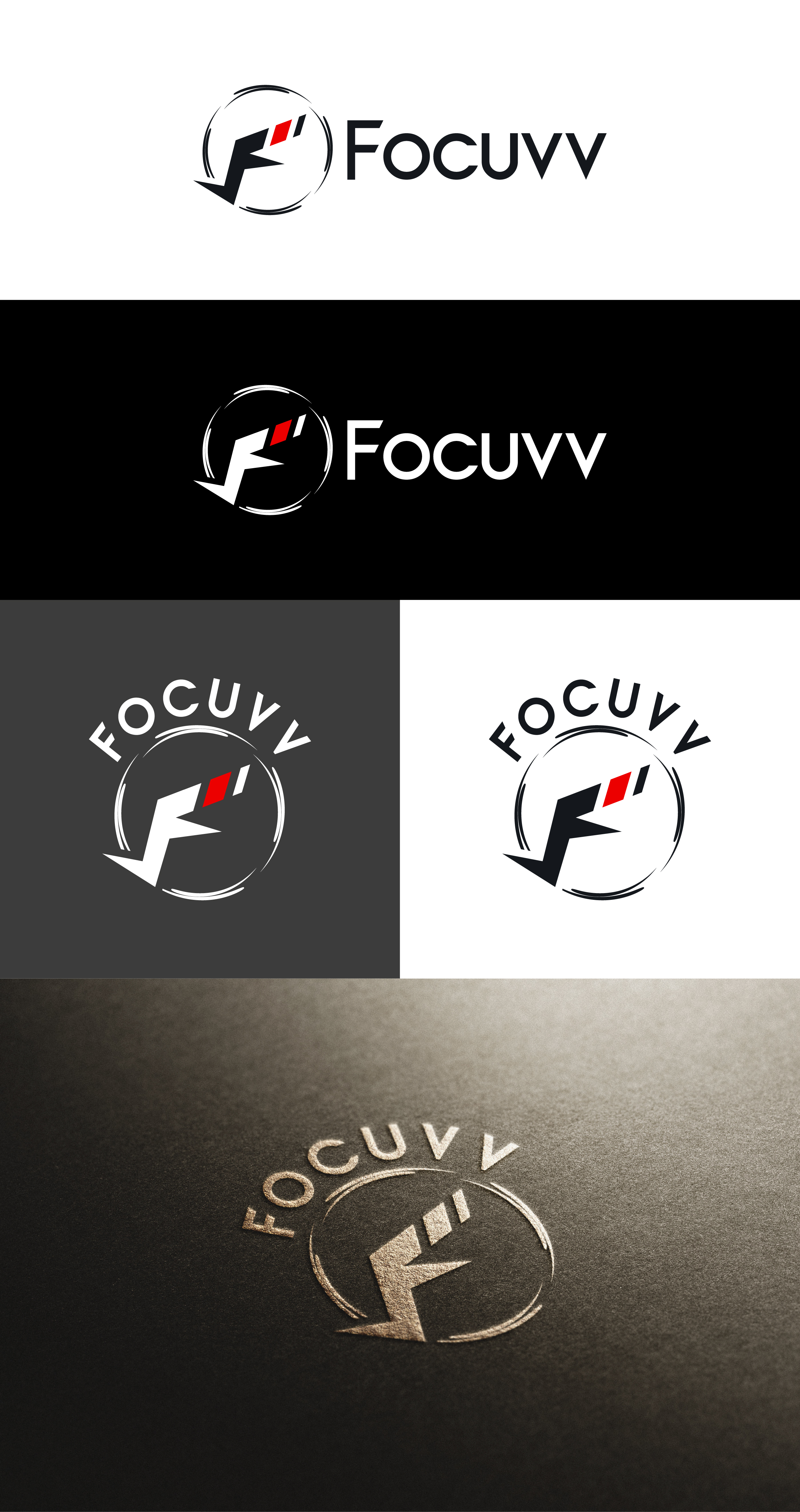 Logo Design by PixelUP Graphics for Focuvv Fightwear | Design #34204839