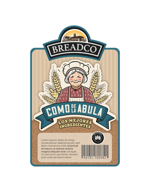 Label Design by Creative Studio X for Comercial Bread SA de CV | Design: #34194004