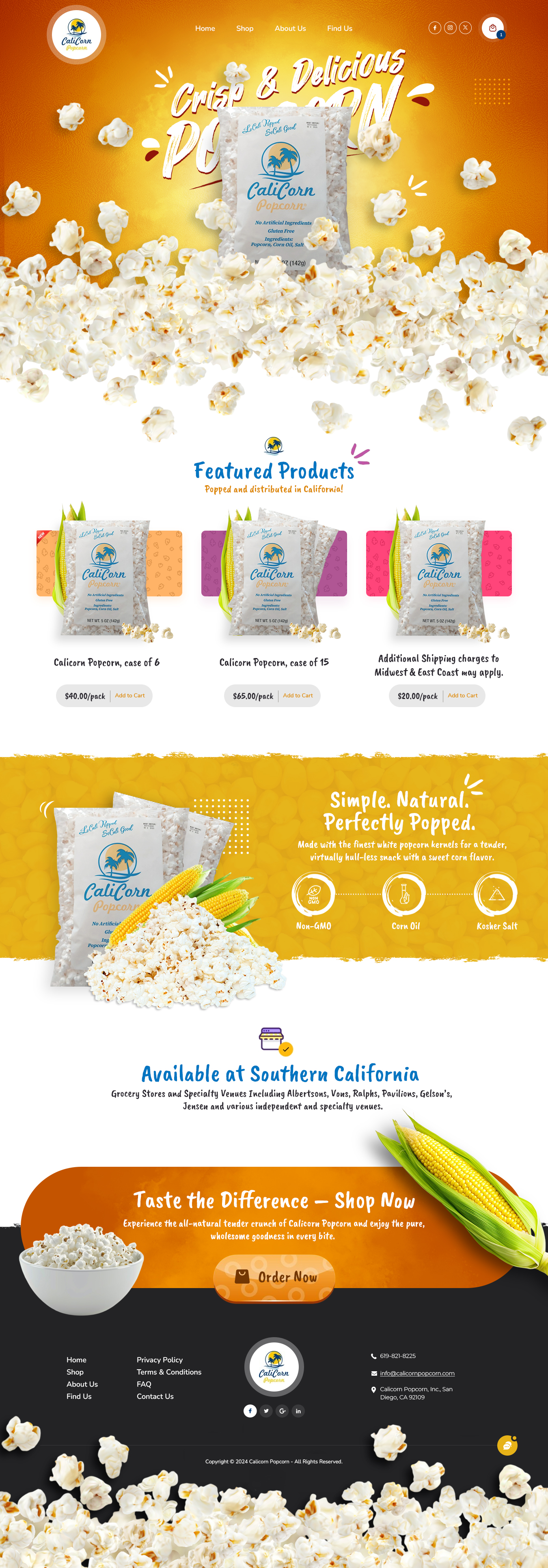 Web Design by nzdesigners for Calicorn Popcorn | Design: #34404878