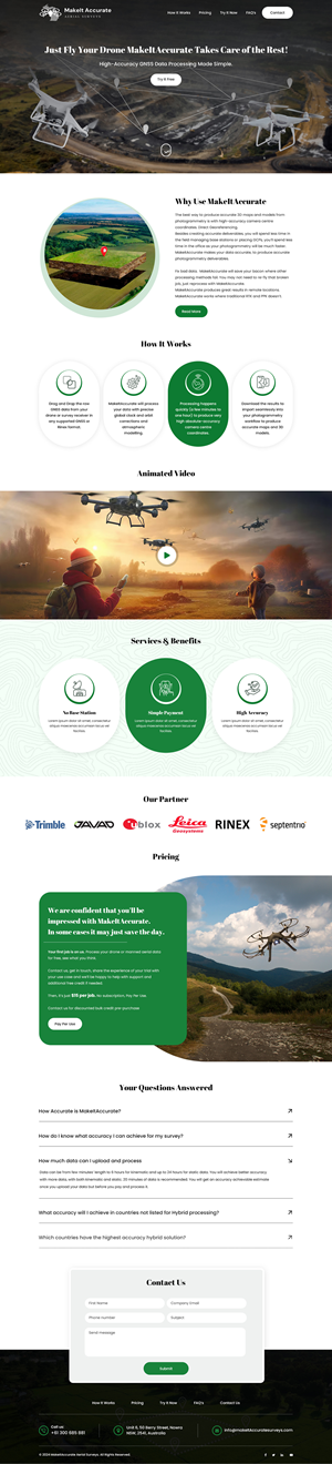 Web Design by Sbss for 4D Mapper Pty Ltd | Design: #34210921